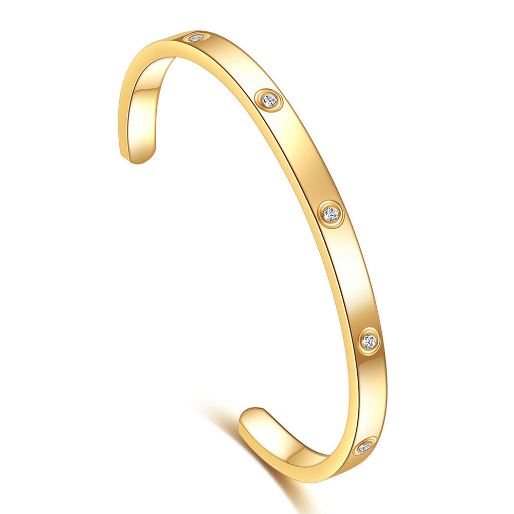 Love Diamant Armreif Schmal